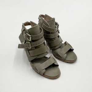 Sorel Nadio Leather Heeled Sandal